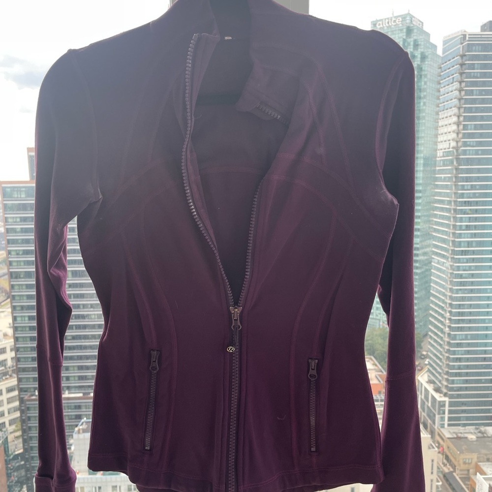 Lululemon purple zip up
